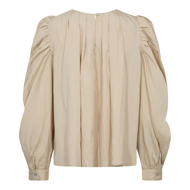 VivaCC Pleat Blouse Powder